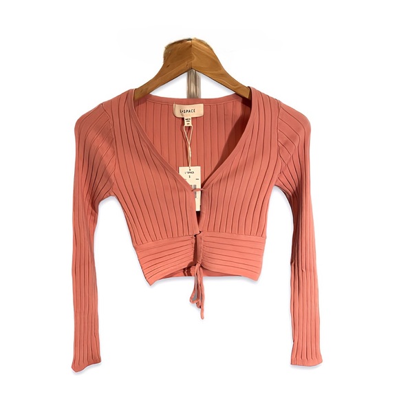 NWT L*SPACE Lucky Top Salmon Pink Size S - Picture 1 of 5